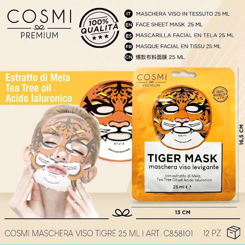 Masque hydratant tissus