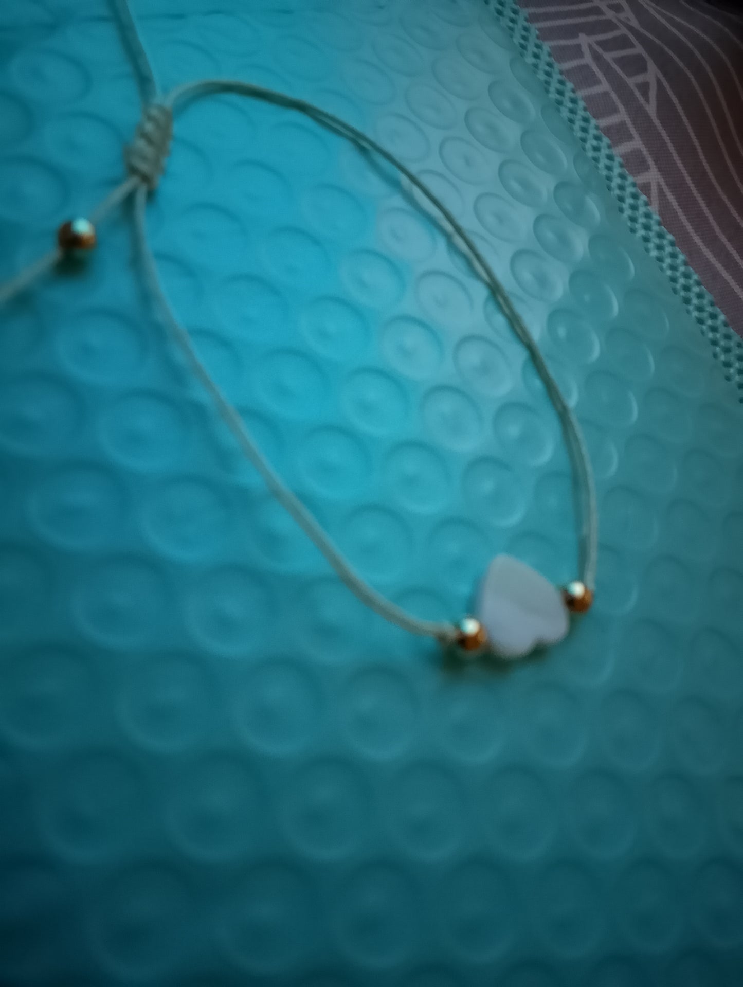 Bracelet coeur nacré