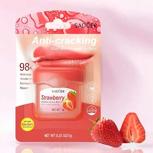 Masque pour les lèvres a la fraise